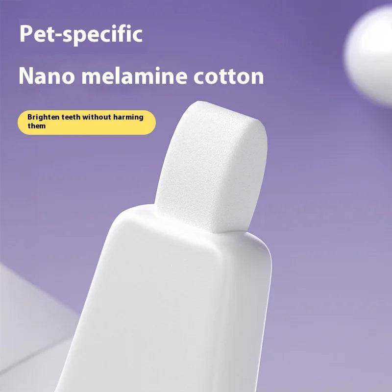 Pet Nano Dental Wipes Dog Tartar Cleaning Tooth Stain Removal Oral Care Plaque Removal Tooth Polishing Wipes Deep Oral Cleaning