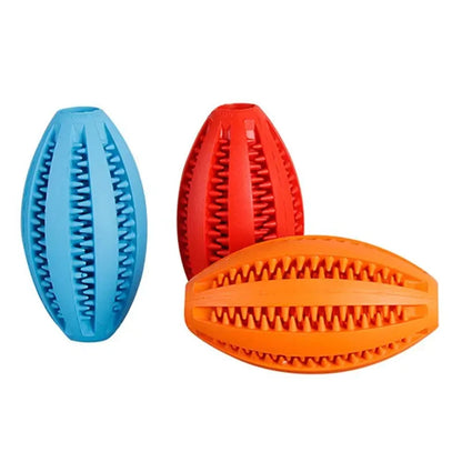 Pet Dog Chew Toys Teeth Cleaning Snack Ball Pet Dog Toy Ball Natural Rubber Super Tough Interactive Bouncy Pet Supplies