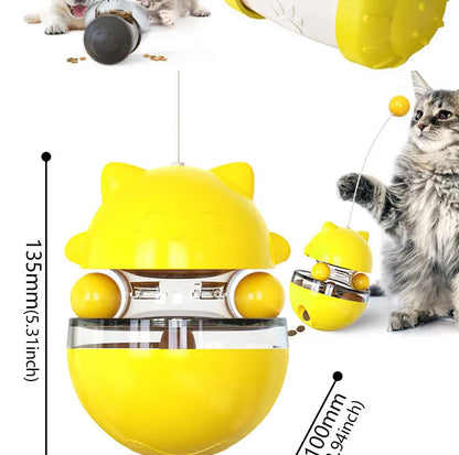 Dog Puzzle Toys Pet Food Interactive Tumbler Slow Feeder Puppy Toy Snack Treat Stimulation Chase Rolling Puppy Toy Pet Supplies