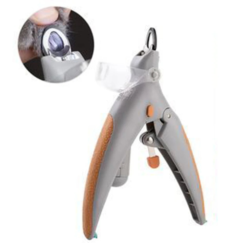 LED Pet Nail Clippers With Light Cat Dog Cleaning Scissors Nail Toeclaw Cutter Scissors Pet Luminous Nail Clippers Pet Supply