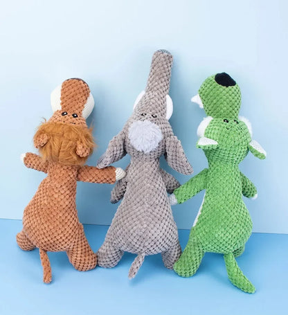 Plush Cartoon Puppy Dog Toys Pet Chew Squeak Toys for Small Dogs Teeth Grinding Soothing Environmentally Friendly Safe Pet Toys