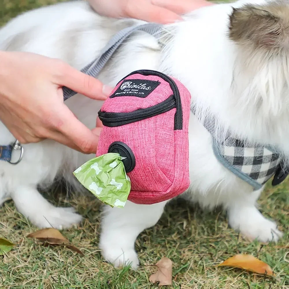 Portable Training Treat  Outdoor Pet Dog Treat Pouch Puppy Snack Reward Waist Bag Poop Bag Dog Carriers Bags