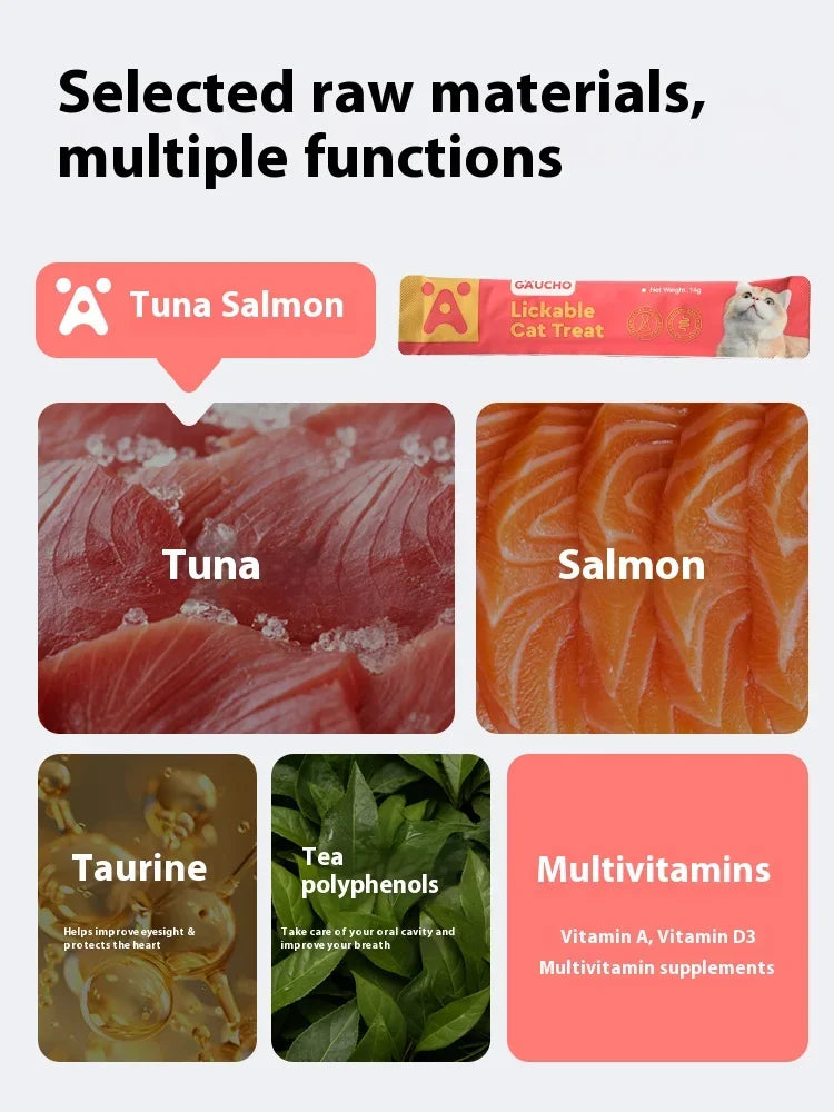 Pet Snacks Fish Oil Cat Strips Cat Wet Food Hydrating Cat Snacks Nutrition Cat Liquid Snack