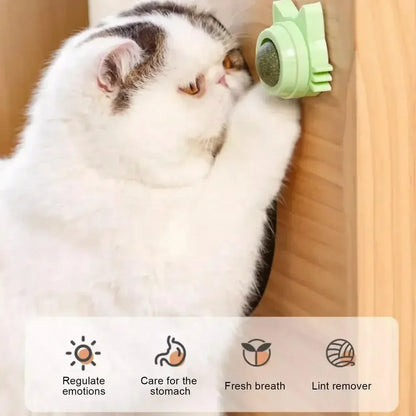 Catnip Balls Funny Lickable Cat Snack Catnip Balls Kitten Playing Chewing Cleaning Teeth Toy For pet supplies Small Medium Cats
