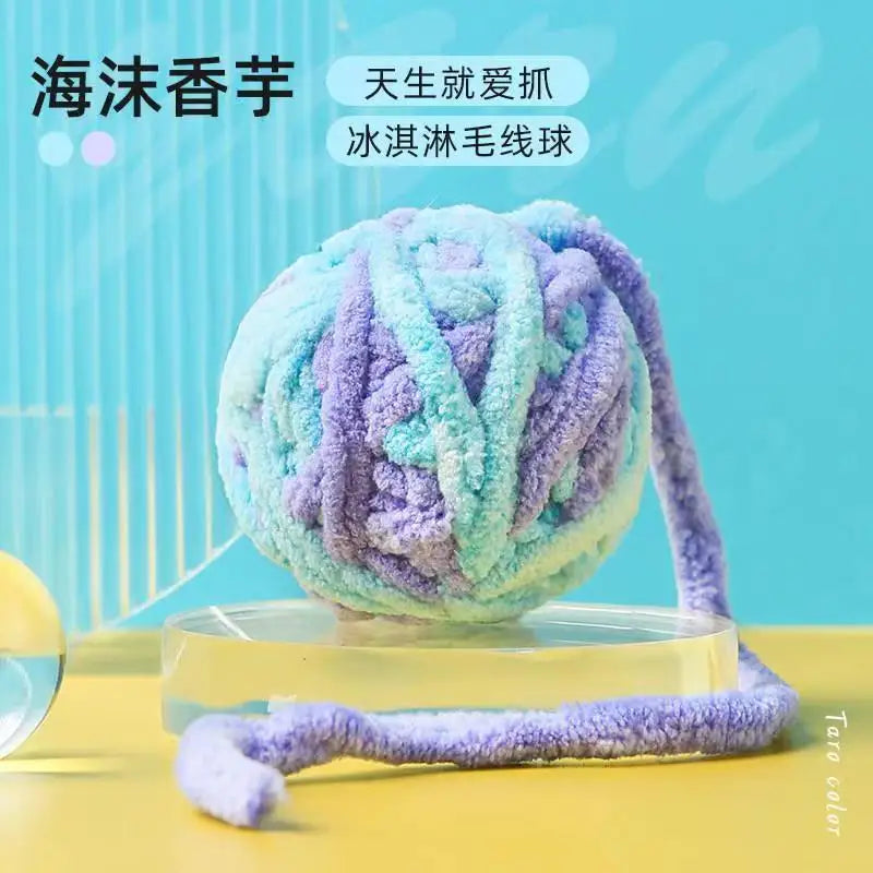 Pet Cat Toys Self Entertaining Chew and Tease Cats Toys with Bell Kitten Colored Balls Interactive Toys Pet Products Accessories