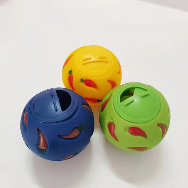 Rabbit Treat Ball Pet Slow Feeder Interactive Bunny Toy Snack Toy Ball Bite Resistant Feeding Toys Ferret Kitty Guinea Pig Cat