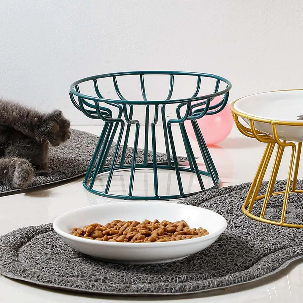 Nordic For Dog Cat Puppy Kitten Snack Canned Plate Elevated Pet Supplies Water Feeder Container Cat Food Bowl Pet Feeder Bowl