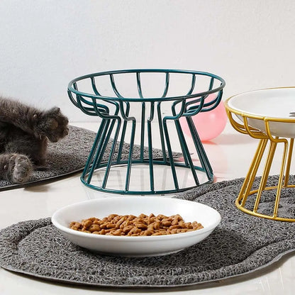 Nordic For Dog Cat Puppy Kitten Snack Canned Plate Elevated Pet Supplies Water Feeder Container Cat Food Bowl Pet Feeder Bowl