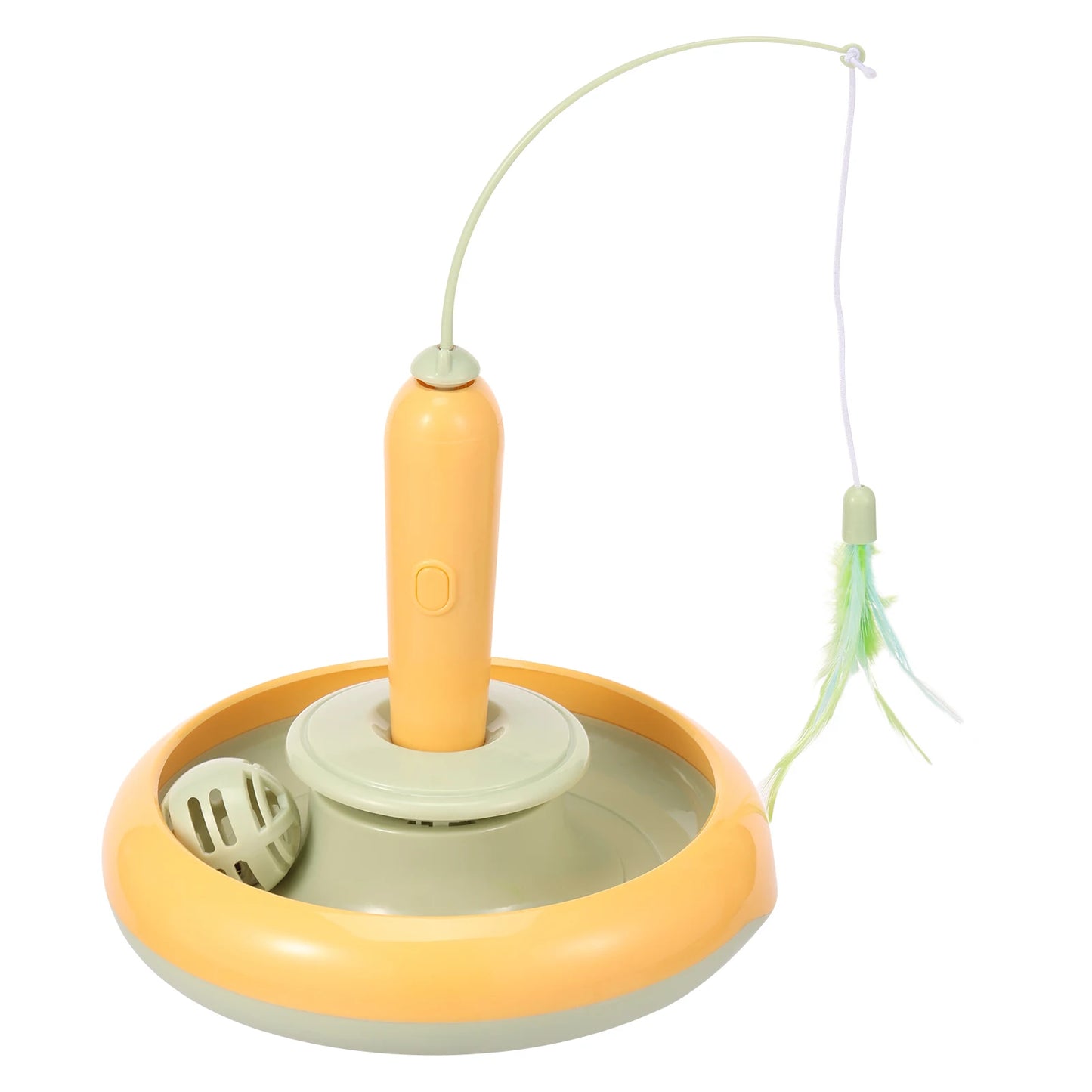 Interactive Pet Cat Toys Self-entertainment toys Rotating Cat Teaser Stick Funny Toys for cats with Ball feather Cat accessories