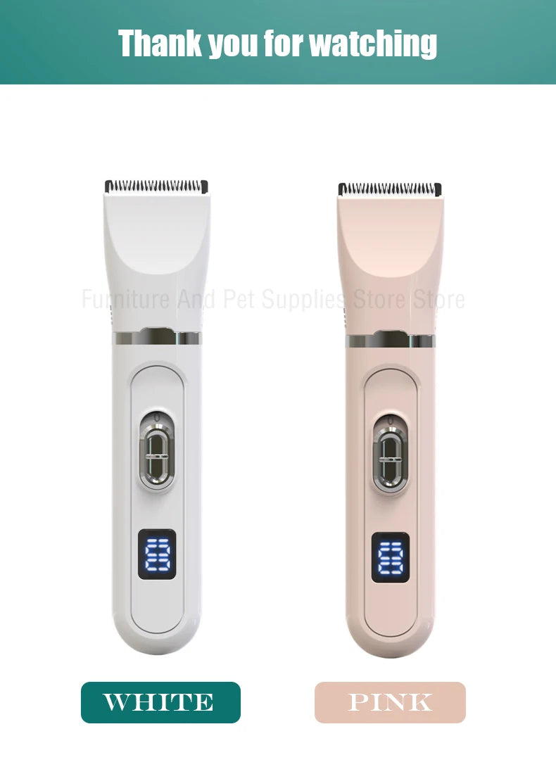 4-In-1 Pet Grooming And Care Set 4Different Blades Pet Hair Shaver Low Noise Pet Clippers Rechargeable Cordless Safe Dog Trimmer