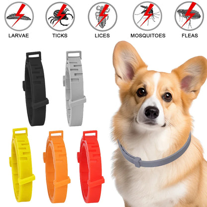 Pet Flea Collar Natural Anti-Flea & Tick Pendant Oils for Dogs & Cats Collar Pet Supplies with Essential Oils to Repel Pests