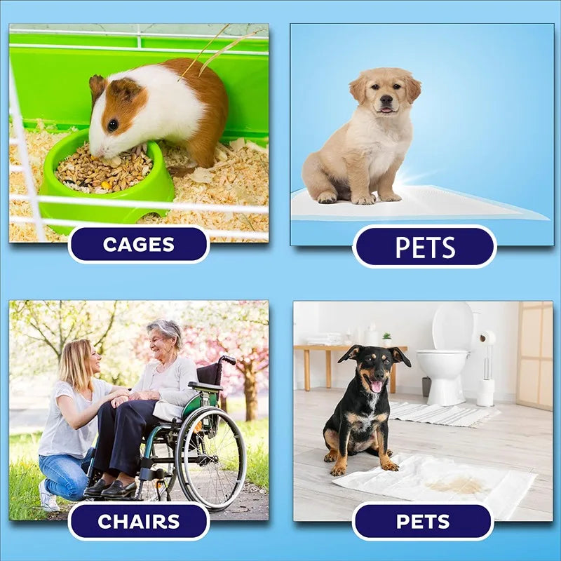 Disposable Pet Diapers Cat DogPig Pet Care Pads High Water Absorption Pet Diapers Disposable Diapers for Dogs Elderly People