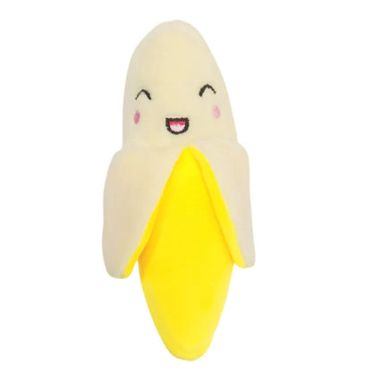 Pet Plush Sound-making Toys for Puppies Cats Biting Educational Toys Banana Style