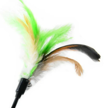 2 Pcs Cat Toy Bell Feather Funny Cat Rod Toy Cat Toys Interactive  Cat Accessories Pet  Cat Supplies