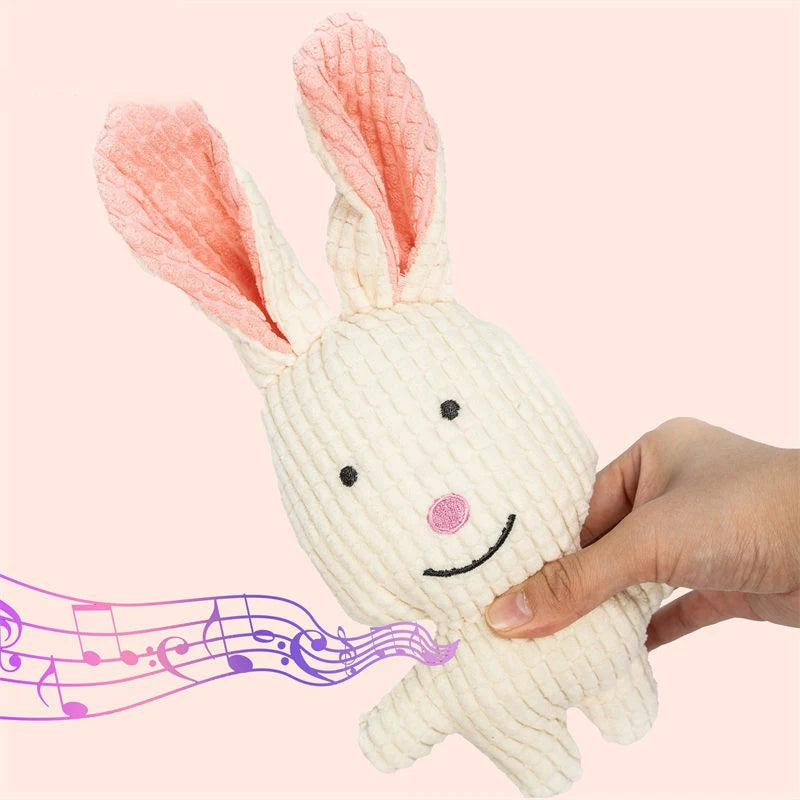 Cute Dog Plush Toys Teething Chew Squeak Dog Toys For Small Medium Breed Cat Bite Resistant Squeaky Juguetes Para Perros Cat Toy