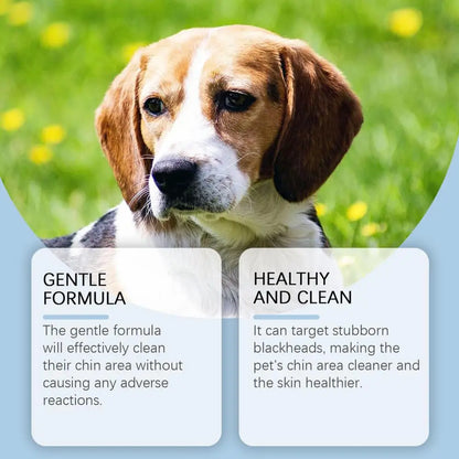 30g Pet Chin Cleaner Blackhead Cleaning Lotion Pet Chin Acne Care Brush Grooming Supplies Tooth Stain Remover For Dogs Cats