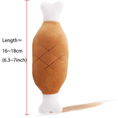 Cute Dog Plush Toys Teething Chew Squeak Dog Toys For Small Medium Breed Cat Bite Resistant Squeaky Juguetes Para Perros Cat Toy