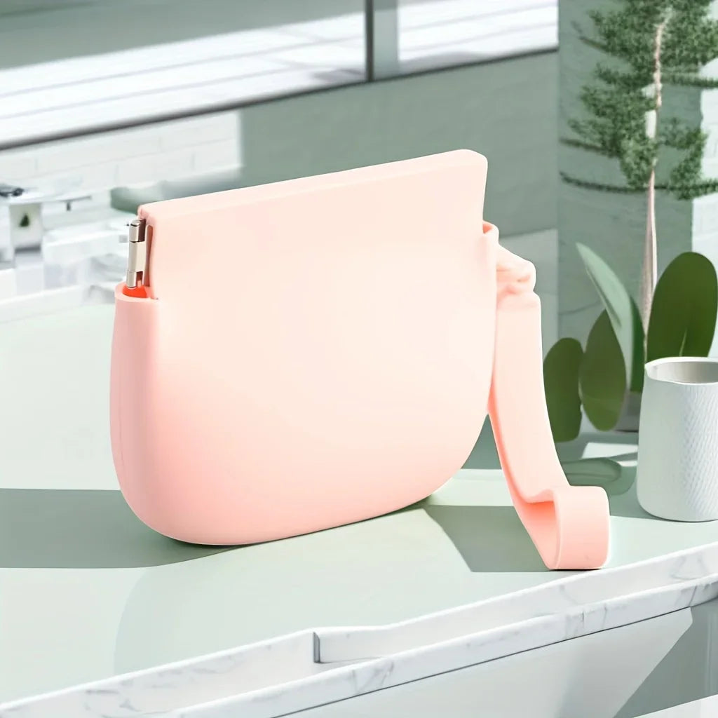 1 Silicone Dog Snack Bag, Portable Pet Snack Bag, Easy To Clean and Waterproof, Convenient Pet Food Bag for Outdoor Training