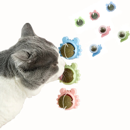 Pet Stuff Healthy Cat Catnip Toys Ball Cat Candy Licking Snacks Catnip Snack Nutrition Energy Ball Kitten Cat Toy Cat Supplies