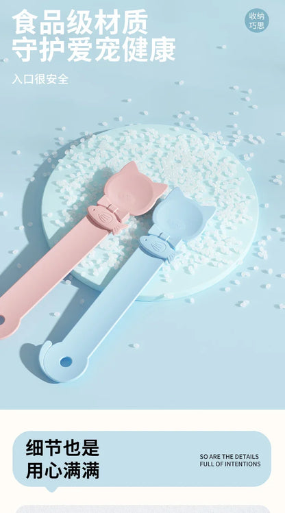 Cat tail shaped pet feed spoon Food spoon Cat strip squeeze feed dispenser indoor puppy kitten treat liquid food spoon