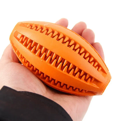 Pet Dog Chew Toys Teeth Cleaning Snack Ball Pet Dog Toy Ball Natural Rubber Super Tough Interactive Bouncy Pet Supplies