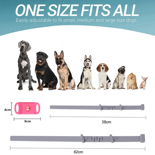 Dog Collar Anti - Flea & Tick Essential Oil Pendant Dog Cats Safe Adjustable Collar Pet Tags with Essential Oils to Repel Pests