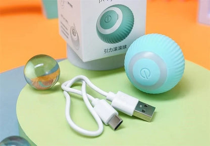 2023 NEW Electric Dog Toys Smart Puppy Ball Toys For Cat Small Dogs Funny Auto Rolling Ball Self-moving Puppy Games Toys Pe