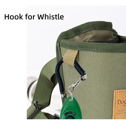 Portable Dog Snack Pocket Outdoor Walking Dog Snack Bag Pet Waist Pack Storage Pouch Puppy Training Bag Food Reward Pet Supplies