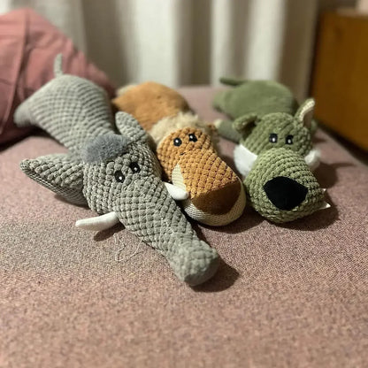 Pet Dog Toys for Large Dogs Cute Plush Squeak Stuffed Toys Fleece Durable Chewing Cute Soft Toys Pet Molar Toys Dogs Accessories