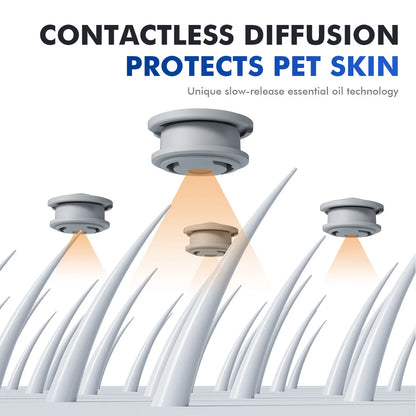 Adjustable Flea & Mosquito Collar for Cats & Dogs - Outdoor Insect Repellent Anti-Flea for Pets Insect Repellent Cat Collar