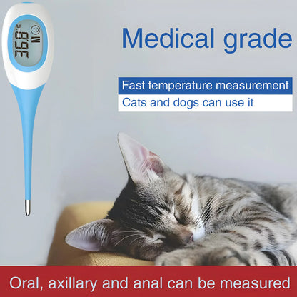 Professional LED Pet Dog Cat Electronic Thermometer Safe Wet Dry Thermometer Veterinary Thermometer Pet Medical Equipment Tools