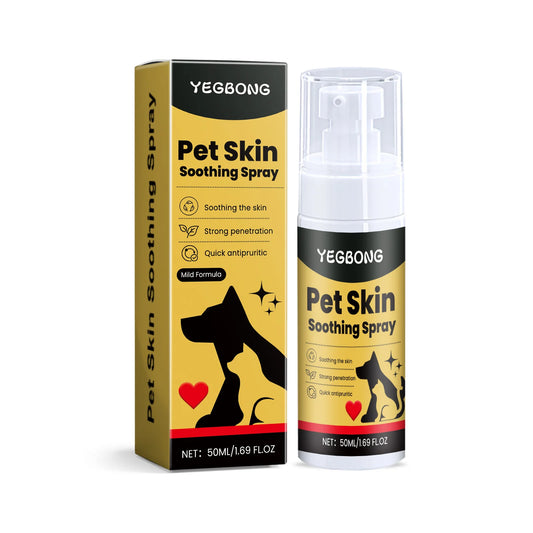 Pet Skin Care Spray Relieve Discomfort for Dogs Cat Flea Lice Control Alleviate Skin Scratching Licking Portable Pet Wound Spray