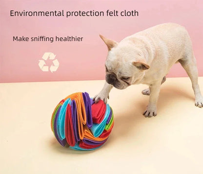 Dog Snuffle Ball Mat Sniffing Training Food Nose Blanket Detachable Slow Feeding Pads Puzzle Toy for Puppy Cats Pet Supplies