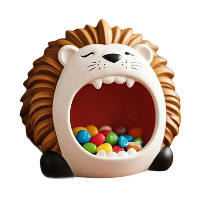 Pet Statue Snack Storage Container Cartoon Resin Desktop Storage Ornaments Household Storage Holder Decoration Supplies Gifts