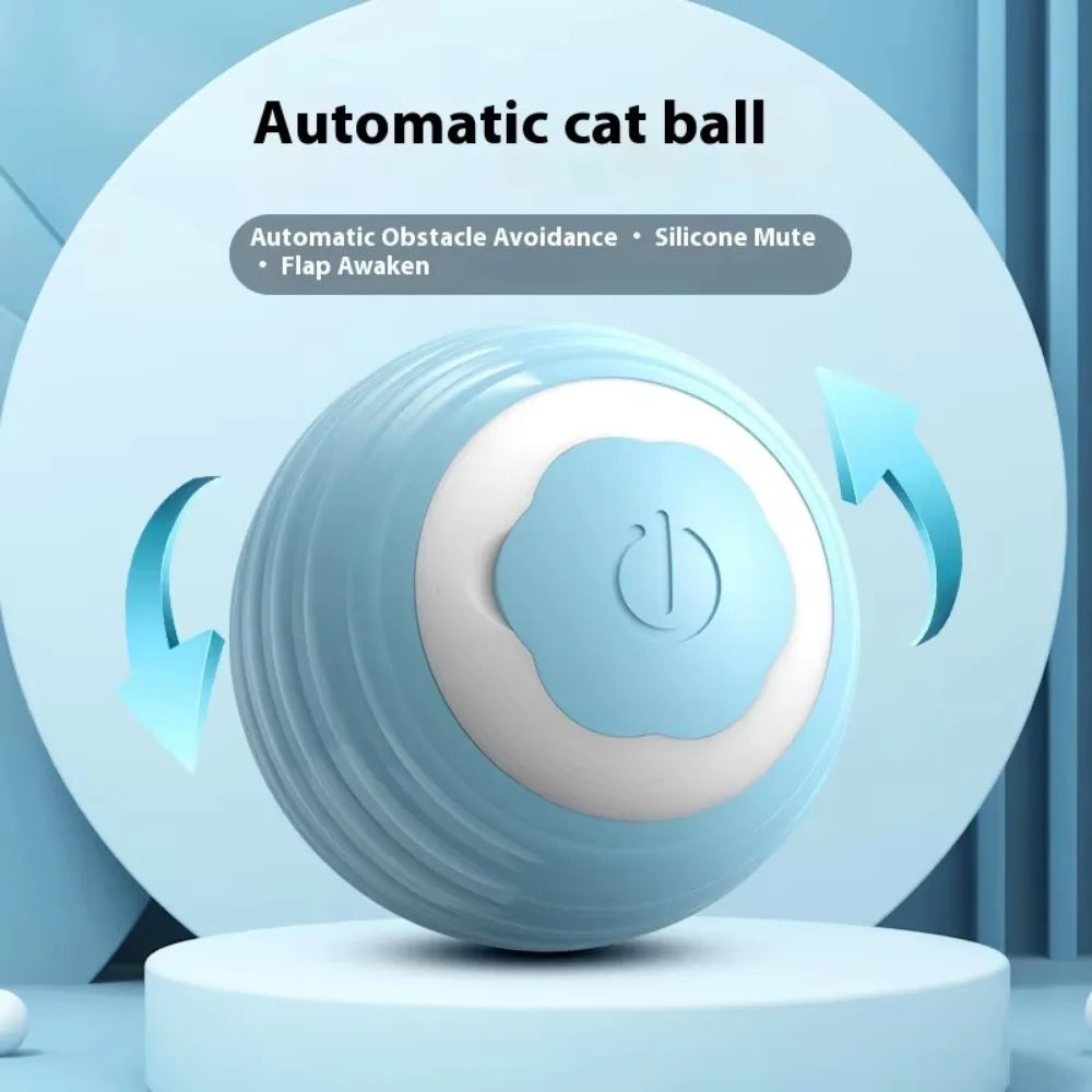 Pet's Cat Toy Ball,Wloom Cat Toy,Magic Rolling and Sound Ball for Indoor Playing Stimulate Hunting Instinct for Your Kitty