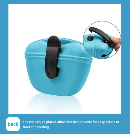 Hot-selling Pet Silicone Dog Food Bag Portable Dog Training Snack Bag Training Snack Bags Dogs Training Fanny Pack Pet Supplies