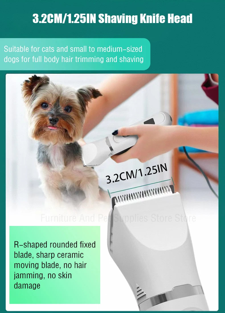 4-In-1 Pet Grooming And Care Set 4Different Blades Pet Hair Shaver Low Noise Pet Clippers Rechargeable Cordless Safe Dog Trimmer
