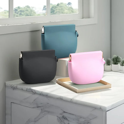 1 Silicone Dog Snack Bag, Portable Pet Snack Bag, Easy To Clean and Waterproof, Convenient Pet Food Bag for Outdoor Training