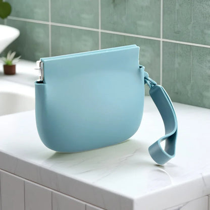 1 Silicone Dog Snack Bag, Portable Pet Snack Bag, Easy To Clean and Waterproof, Convenient Pet Food Bag for Outdoor Training