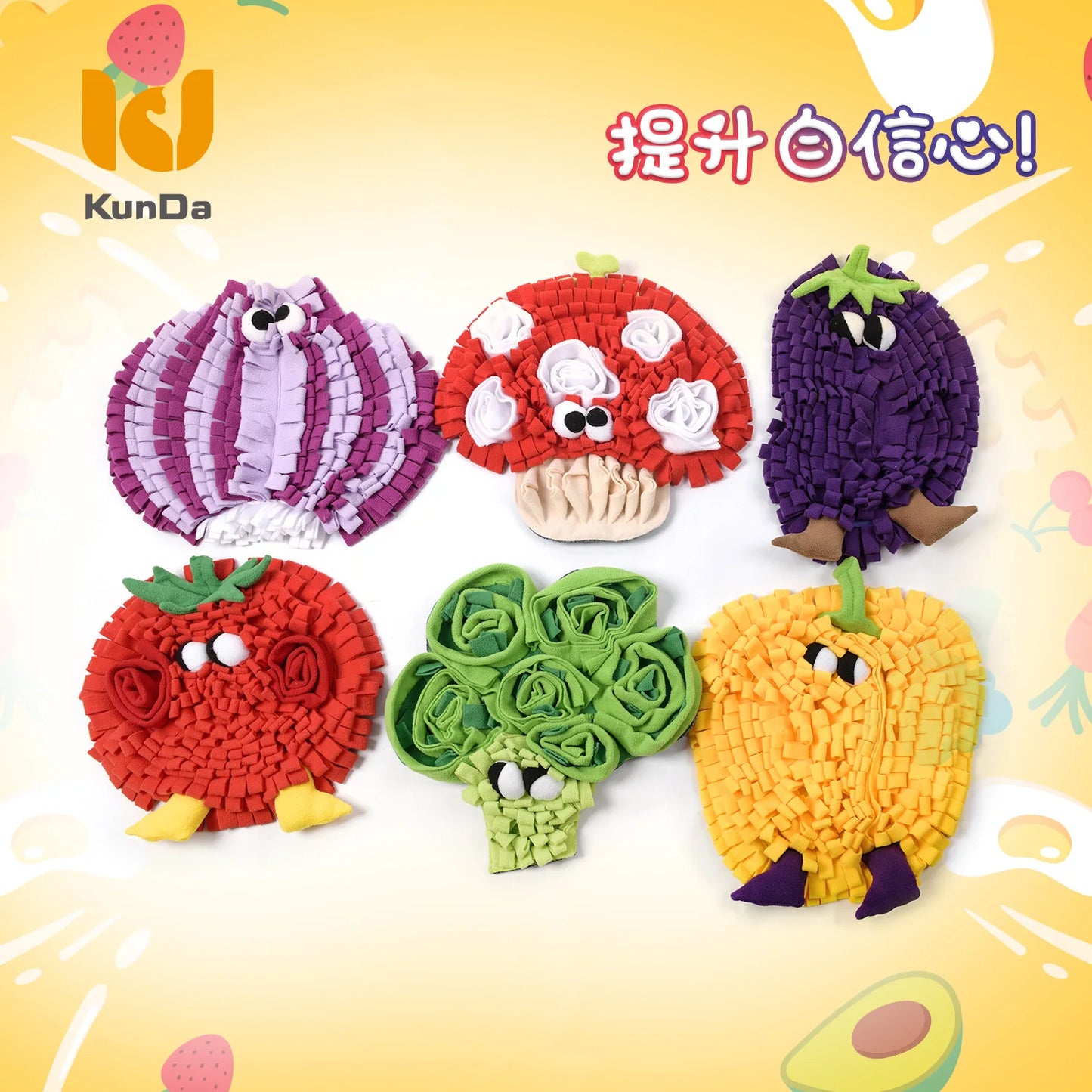 Pet Snuffle Mat for Dogs Cats Rabbit Puzzle Toy for Small Medium Dogs Interactive Pet Stress Relief Dogs Chew Toys Slow Eating