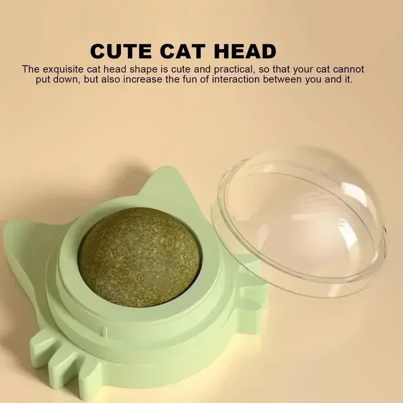 Catnip Balls Funny Lickable Cat Snack Catnip Balls Kitten Playing Chewing Cleaning Teeth Toy For pet supplies Small Medium Cats