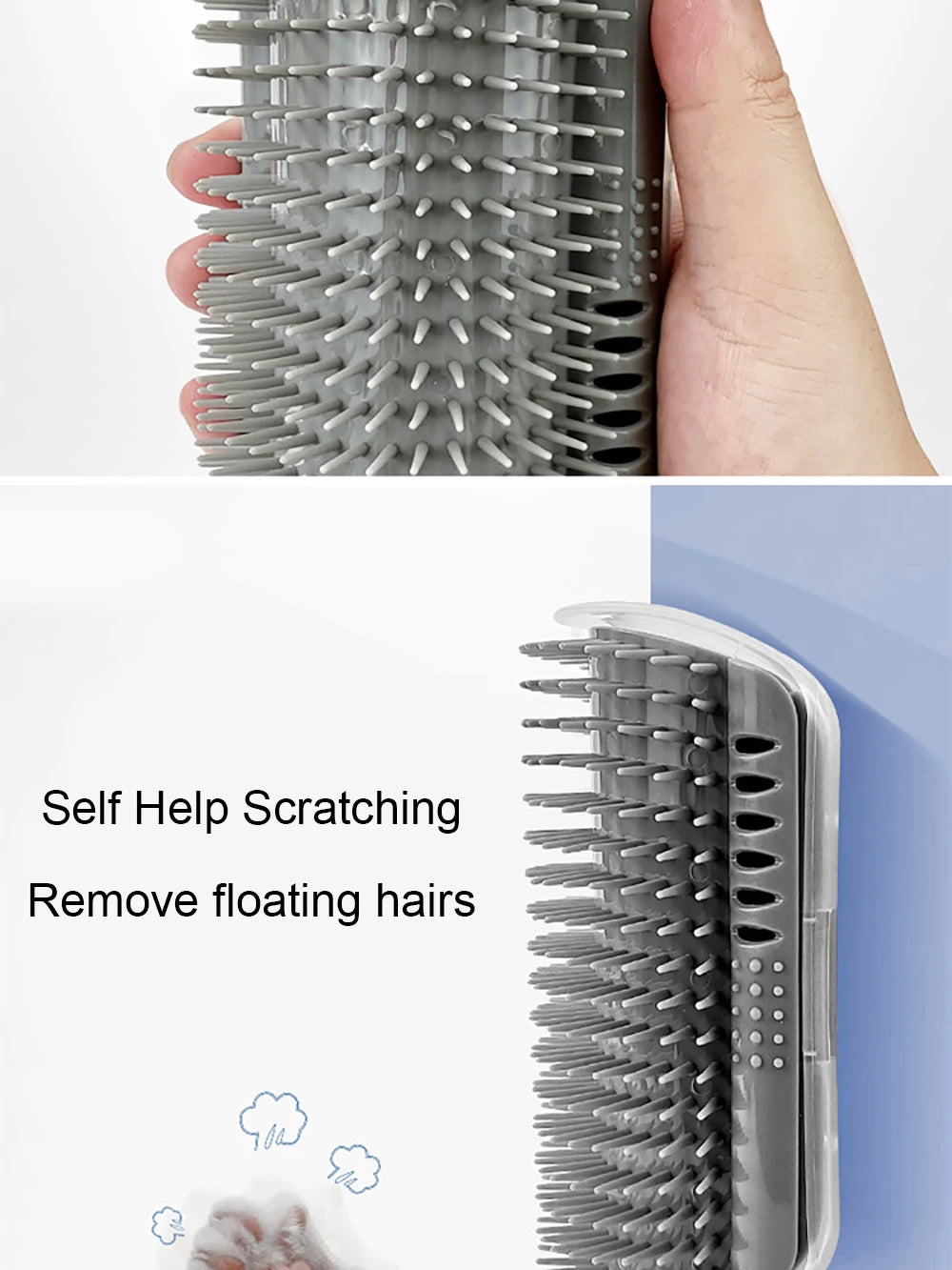 Best-selling Item Massager for Cats PP Material Pets Goods Brush Remove Hair Comb Grooming Table Dogs Care Royal