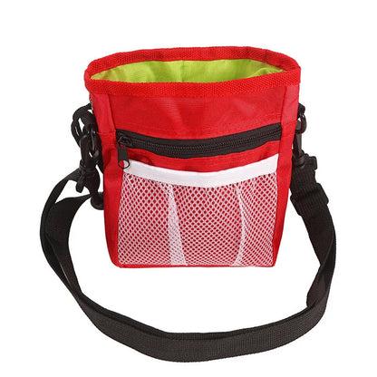 Dog Training Pouch Snack Carrier Outdoor Feeding Waist Bag Portable Foldable Pet Supplies Treat Holder Walking Adjustable Pack