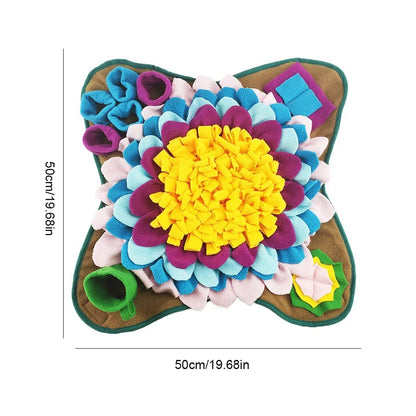 Pet Snuffle Feeding Mat Dog Chew Toys Pet Squeaking Stuffed Toys Puzzle Feeder Pad for Dogs Cats Play Funny Training Plush Toys