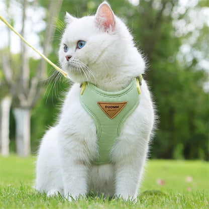 Cat Puppy Outdoor Walking Supplies Fashion Pet Harness and Leash Set for Small Dogs Cats Breathable Durable Kitten Harnesses