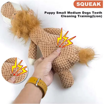 2025 Pet Dog Toys for Large Dogs Cute Plush Squeak Fleece Durable Chewing Cute Soft Pet Molar Toys Dogs Accessories 100K+ simila