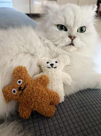 Pet Cat Mint Doll Plush Dog Toy Teddy Toy Pomerian Dog Accessories Dog Toys for Small Dogs Puppy Toys