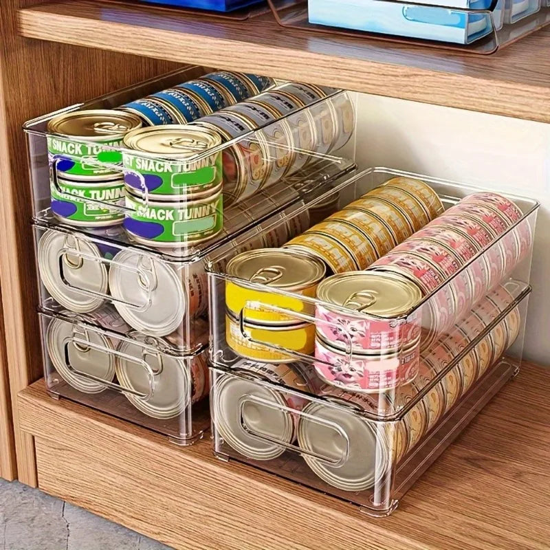 1pc Pet Can Storage Box Stackable Storage Baskets for Storing Pet Cat Dog Snacks Sundries Desktop Large-Capacity Storage Baskets