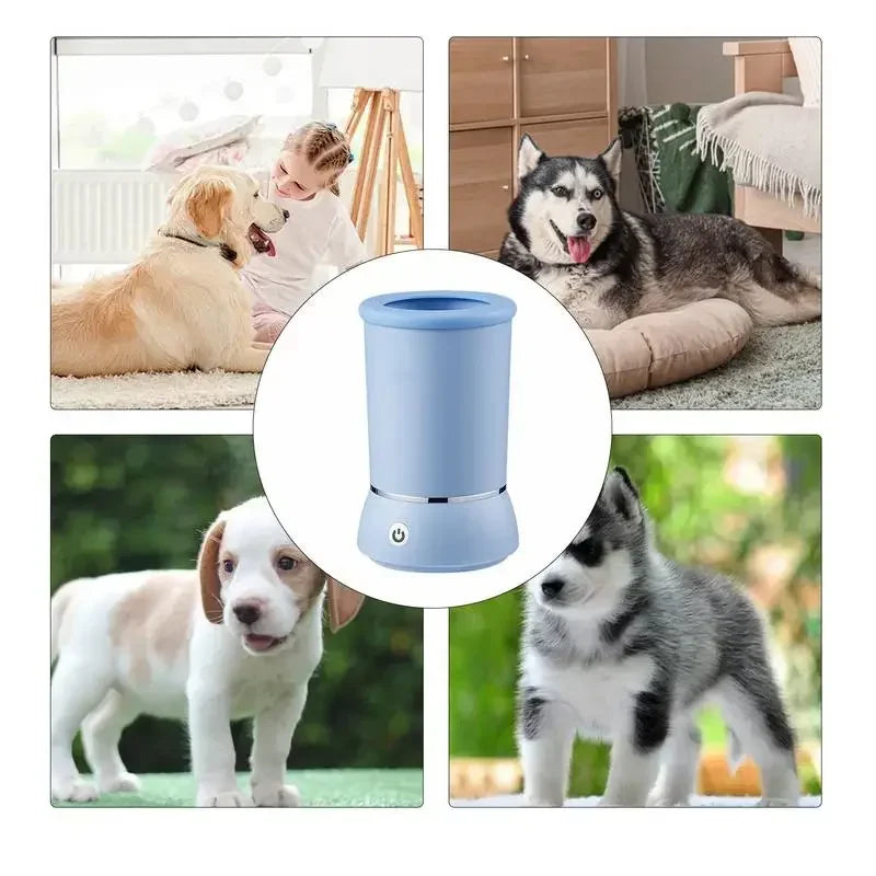 LAMGOOL Pet Feet Washer Electrical Pet Paw Cleaner Automatic Pet Foot Cleaning Cup Portable Quick Low Noise Dog Cat Paw Cleaner