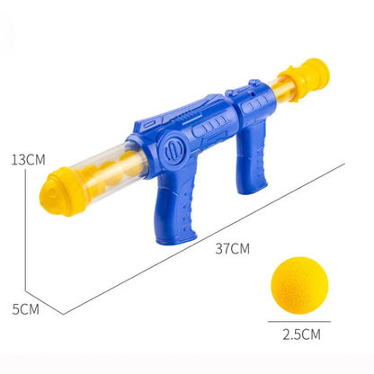 pet Toys Launch Training Interactive Shooter Gun Teaser Plush Ball Pet Creative Games Stretch Mini Pompoms Kittens Supplies
